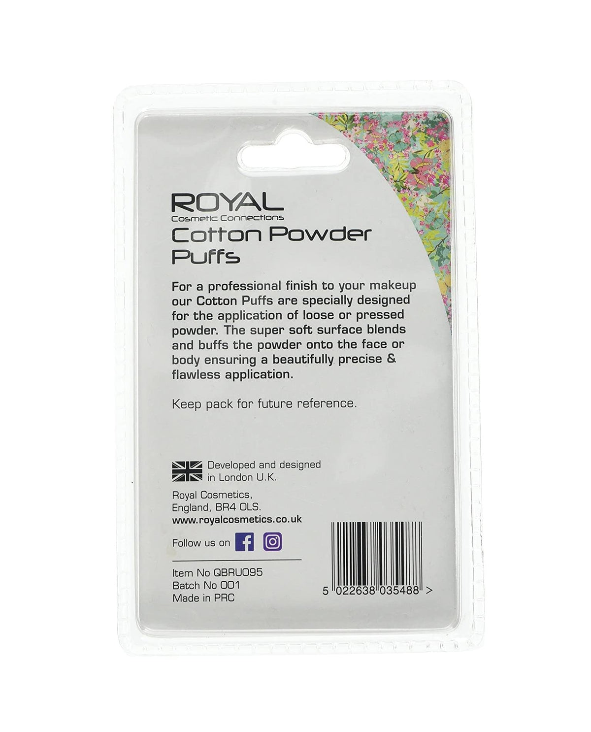 ROYAL Royal Functionality Cotton Powder Puffs, 2-Piece