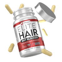 DHT Blocker Elite Hair, Hair Growth Supplement | #1 Advanced Hair Supplements for Women & Men | DHT Blocker Tablets Hair Growth Vitamins | 90 Capsules 16 Ingredients in 1