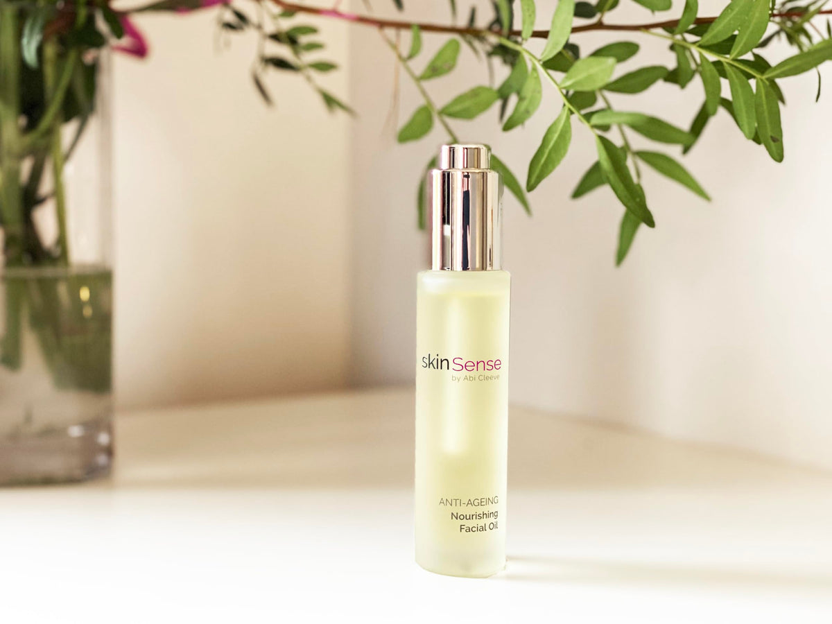 skinSense by Abi Cleeve SkinSense Anti-Ageing Nourishing Facial Oil 30ml, Face Oil Anti-Ageing, Face Oil for Dermaplaning, Guasha Oil, Face Oil for dry skin, Beauty Oil for Face Massage