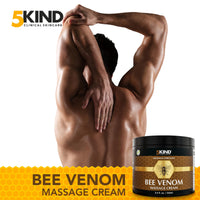 5KIND CLINICAL SKINCARE 5kind Bee Venom Cream UK Maximum Strength 100ml - Bee Venom Comprehensive Cream - Naturally Massage Joints & Muscles, Lower Back, Knee, Neck, Shoulder, Hip & Feet - Responsibly Sourced