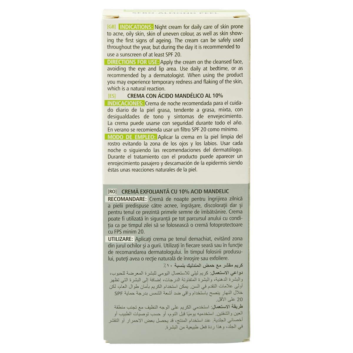 Pharmaceris Sebo Almond Peel Peeling Cream, 10% Exfoliation, 2nd Stage