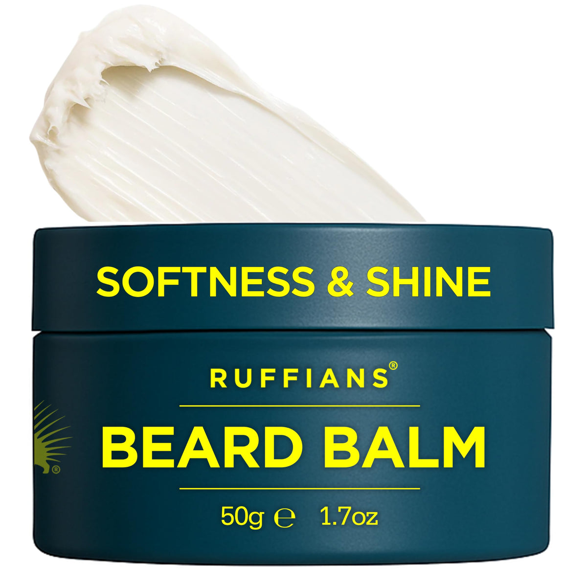 Ruffians Beard Balm (1.7 Oz Fl / 50 ML) Omega-Enhanced Conditioning Beard Solution, for Softness and Shine, Low Hold, Shapes and Conditions, for Mid and Long Beards