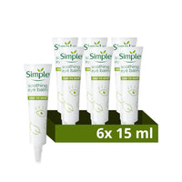 Simple Soothing Eye Balm winds down and reduces puffiness for sensitive skin 6x 15 ml