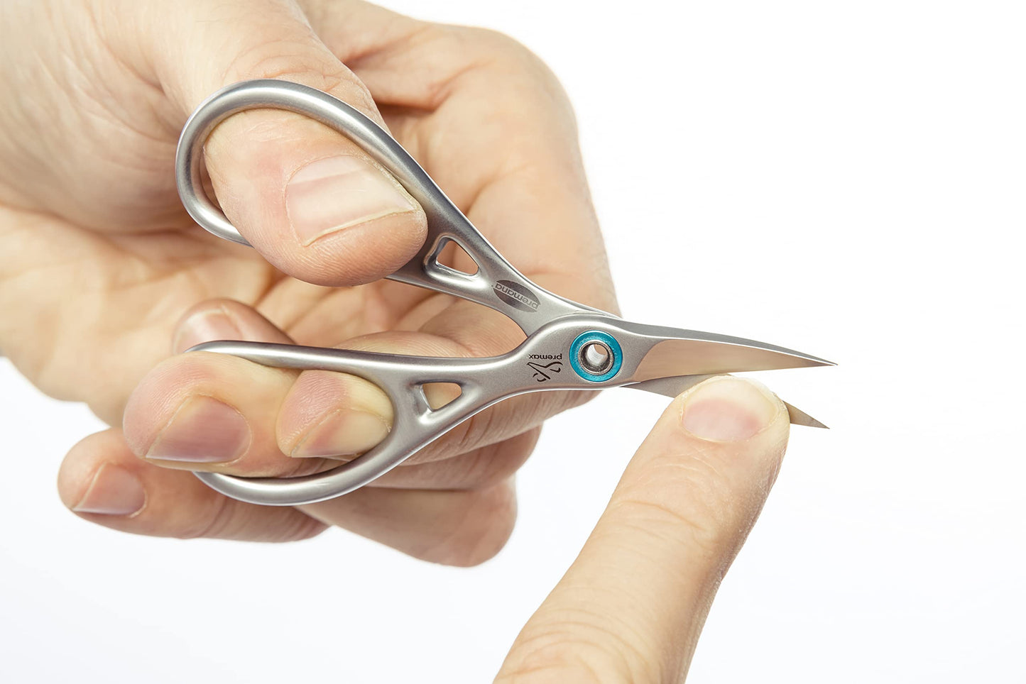 remos professional body care REMOS Nail Scissors with Large Handle Holes & Serrated Edge Made of Stainless Steel