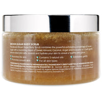 PraNaturals Brown Sugar Body Scrub - Natural Exfoliating Body Scrub - Gently Removes Dead, Dry Skin Cells - 280g