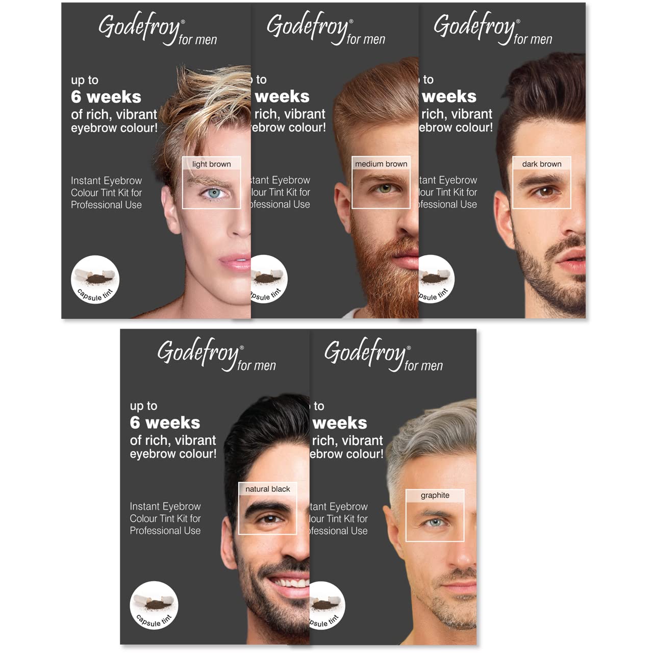 Godefroy Instant Eyebrow Tint for Men (Graphite)