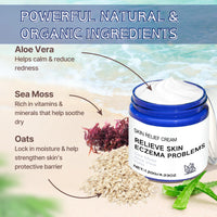 IZBEAUVO Sea Moss Skin Care Cream,Body & Face Moisturizer Cream 120G, Relief Intense Moisturizing Repair Cream, Hydrating Moisturiser For Dry Skin, Moisturiser Body Skin Repair Cream for Repairing & Barrie