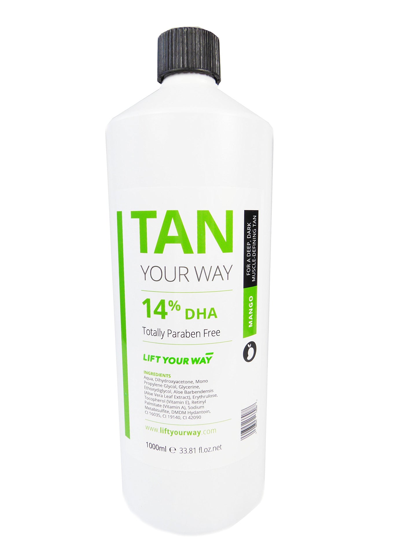 Lift Your Way tanning solution - 1 litre in 14% (extra dark)