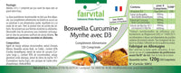 Fairvital | Boswellia Curcumin Myrrh with D3 - HIGH DOSAGE - 120 tablets