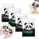 4PCS Panda Face Mask,Face Masks Skincare,Funny Faces Masks,Fun Animal Sheet Mask,Deep Hydrating, Brighten, Moisturize,Elasticity Improve Tighten Skin,Soothe For All Skin Types