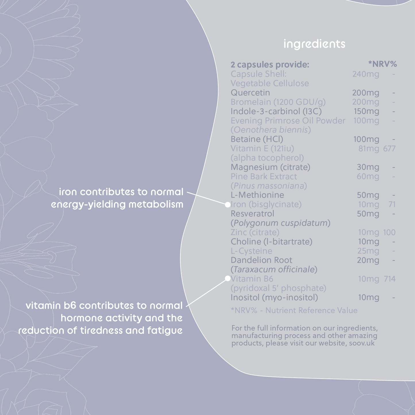 Endo by Soov | Multivitamin to Support Endometrial Health | 60 Vegan Capsules | G&G Vitamins