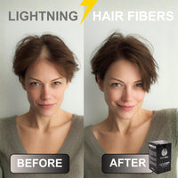 CrazyBull Hair Building Fibre - Long-Lasting, Easy Apply Hair Fibre Concealer for Thinning Hair & Bald Spots - Vegan & Cruelty-Free Hair Thickening Fibre for Men & Women - Crazy Bull, 22g, Grey
