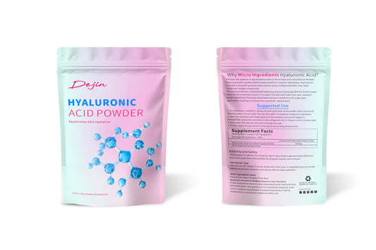DEJIN Hyaluronic Acid Powder, Pure Hyaluronic Acid Powder for Face, Low Molecular Weight, Water Soluble Hydrating Ingredient for Skin Moisture, DIY Facial Serum, 100g