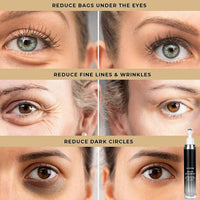 Caffeine Eye Serum - Caffeine Solution 5% Eye Cream, Under Eye Brightener, Eye Cream for Dark Circles and Puffiness with 360° Massage Ball, Fade Fine Lines Wrinkles, Retinol Anti-Ageing De-Puffing