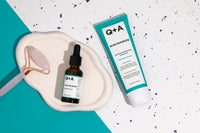 Q+A Niacinamide Serum, a signature blend of Pineapple, Passionfruit, Peach, Goji Berry, and Cantaloupe Melon, rich in antioxidants, protects the skin whilst hydrating and balancing, 30ml