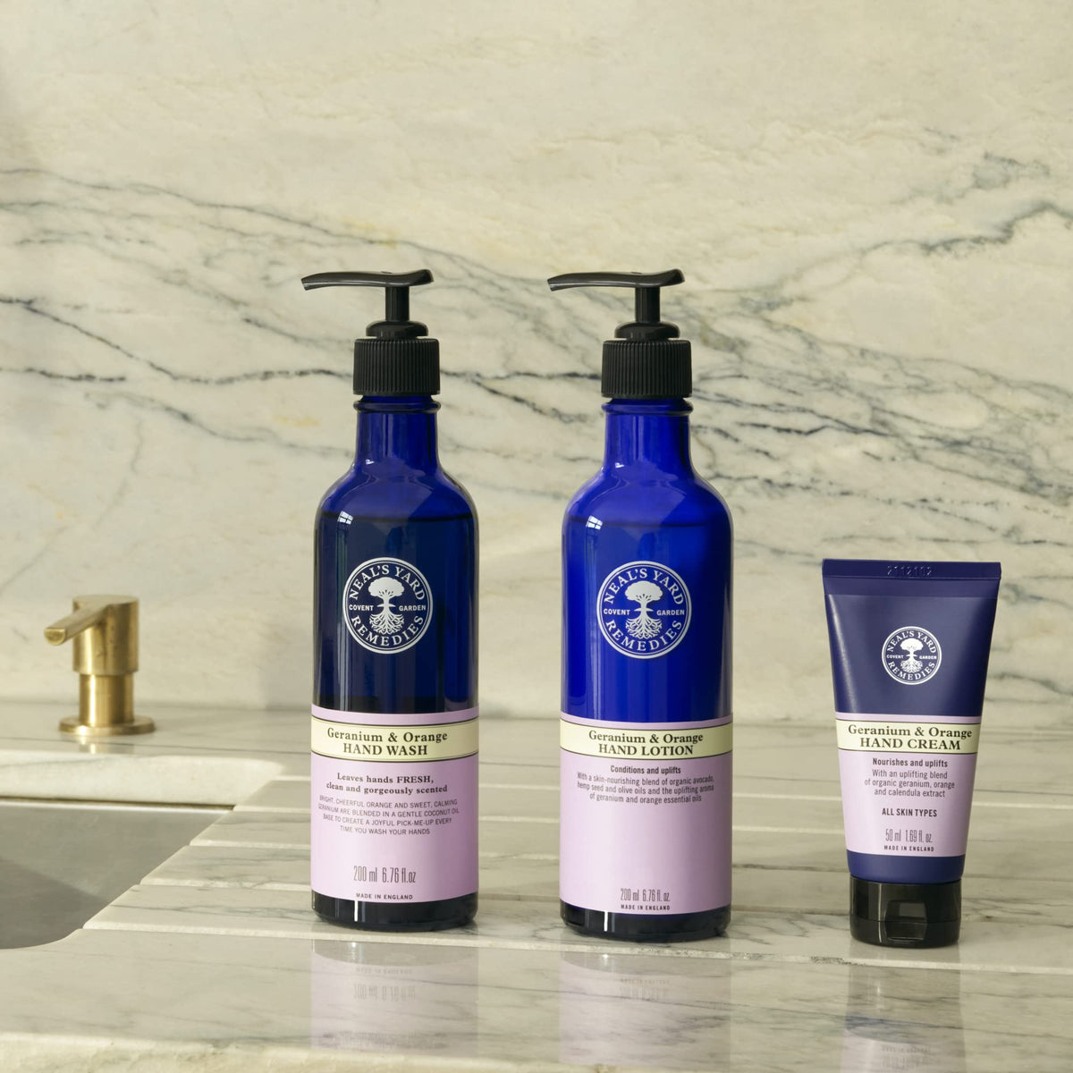 Neal's Yard Remedies Geranium and Orange Hand Cream | Deeply Nourishing, Keep Hands Soft | 50ml