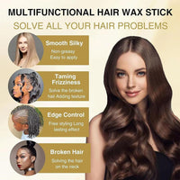 1PCS Olive Oil Hair Wax Stick,Styling Wax for Smooth Wigs,Unisex Hair Pomade Stick Edge Control Stick, Non-greasy Styling Wax for Flyaways Edge Frizz Hair