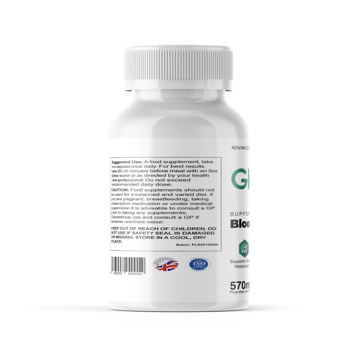 Dido Extreme Supplements Gluco 6 - Advanced Formula - Natural Ingredients - 60 Capsules - Vegan
