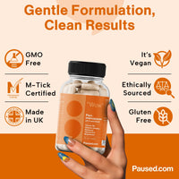 Paused Peri-Menopause Botanical Blend - 60 Plant-Based Capsules | Red Clover, Sage, & Shatavari Blend for Women