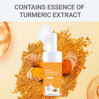 Yongst Turmeric Face Wash With Exfoliating Brush Deep Cleansing Foaming Cleanser For Firming Skin Take Away Excess Keratin, Unclogs Pores, And Brightens Complexion