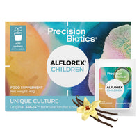 PrecisionBiotics Alflorex Children - Gut Health Probiotic Supplements with Unique Bifidobacterium Longum Bacteria Strain 35624 - Probiotics for Children Ages 3+ - Vanilla Flavour - 30 Powder Sachets
