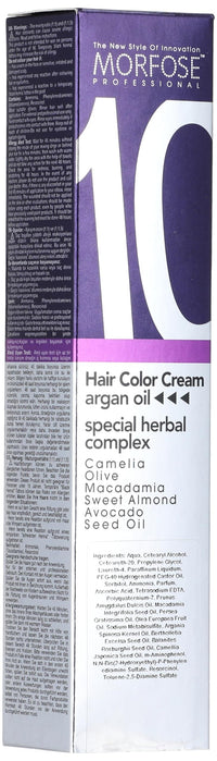 MORFOSE Morfose 10 Professional Hair Colour Cream 100 ml, No. 7.1 Natural Ash Auburn