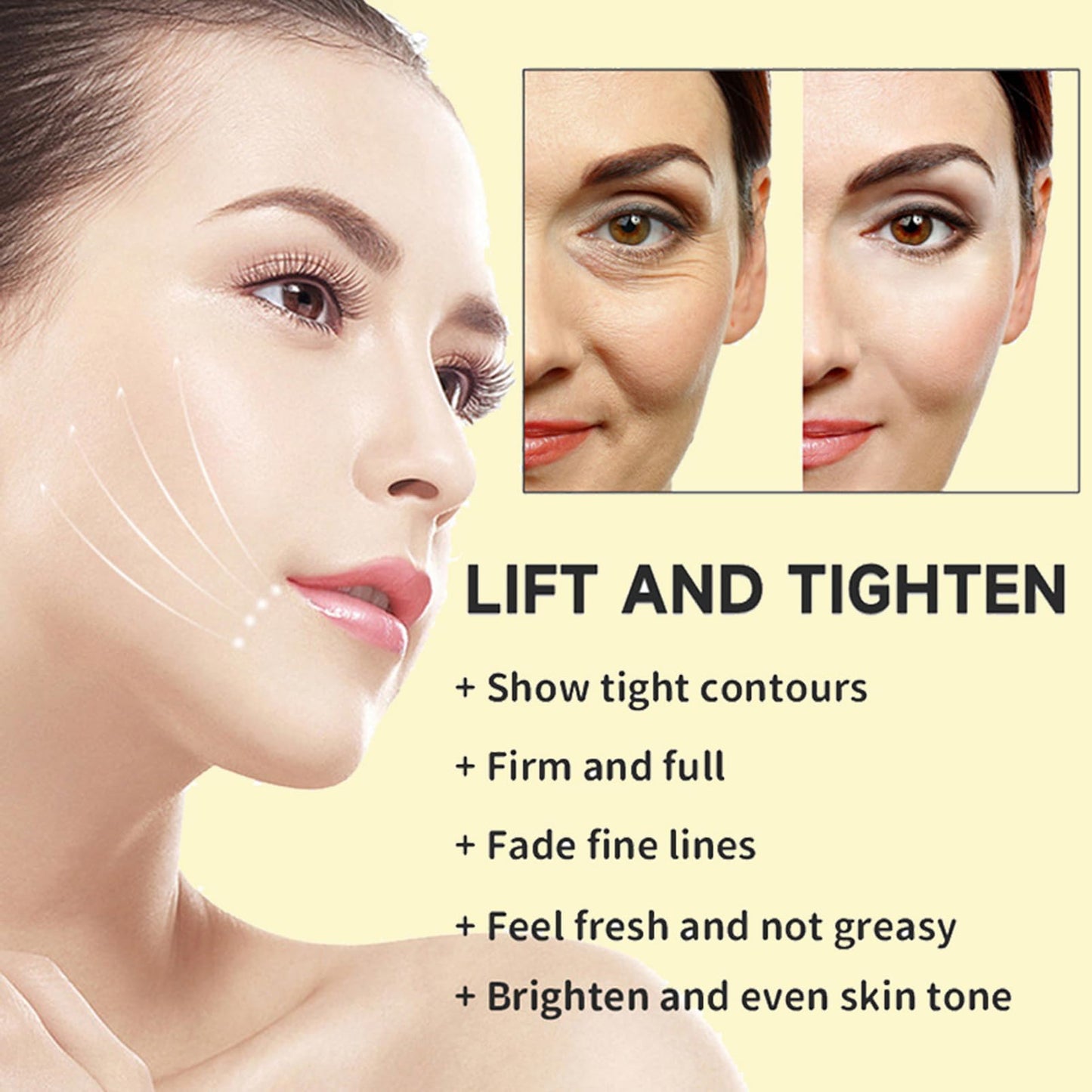 Fashion Base Deep Collagen Retinol Tension Boost Up Mask Set, 4PCS Deep Collagen Face Tightening and Lifting Mask for V-Line,Smile Line & Forehead Wrinkles, Korean Skin Care