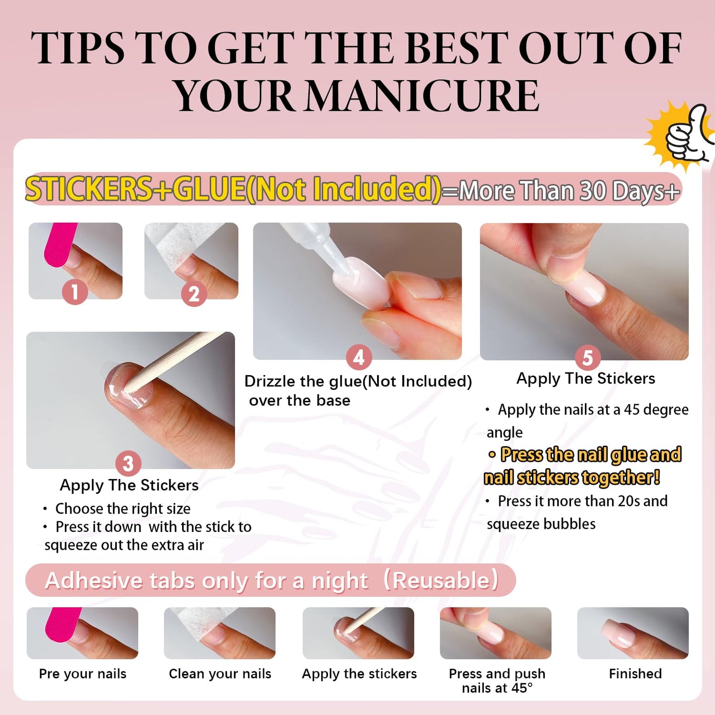 SXVME Light Pink Press-on Nails Short Oval - Simple Acrylic for Daily Wear, Natural Glue on Almond Solid Gel Full Coverage