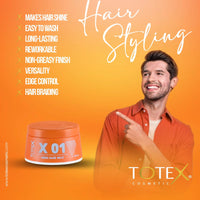 Totex Hair Styling Aqua Gel Wax 01 | Strong Hold Gel Maximum Control | Parfume Scent | Unisex 150ml