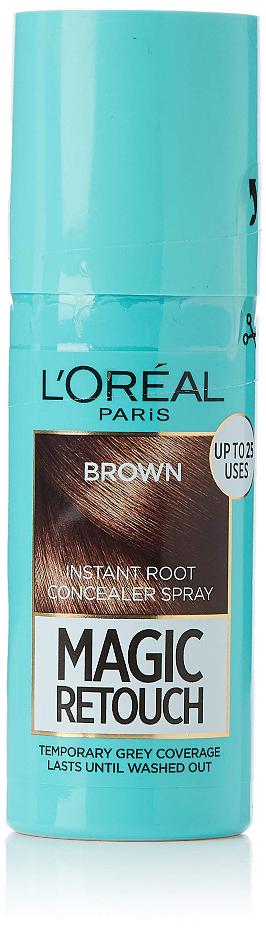 L'ORÉAL L'Oreal Paris Magic Retouch Instant Root Touch Up Hair Dye, 75 ml, Brown, Pack of 3