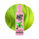 Crazy Color Vibrant Toxic UV Semi-Permanent Hair Dye. Highly Pigmented Neon Green Conditioning & Oil Nourishing Vegan Formula | No Bleach or Ammonia | 100ml