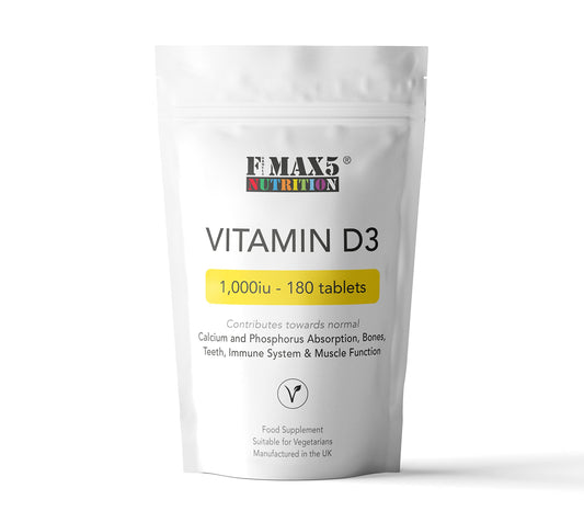 formula max5 nutrition Vitamin D 1000iu | Easy Swallow Micro tablets | One a Day Cholecalciferol VIT D | Vegetarian High Strength Immune System Support Vitamin D Supplement | UK Made (180)