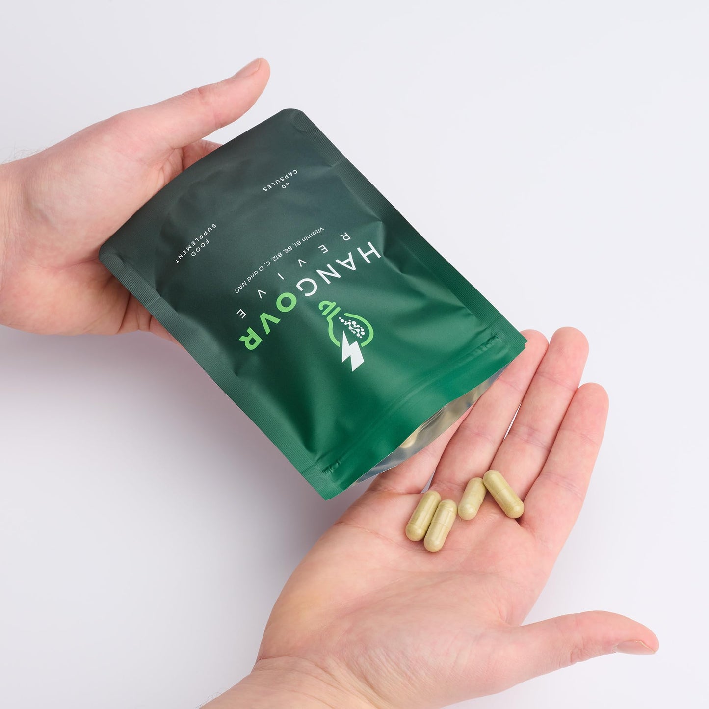 Hangovr Liver Detox Supplement, Formulated with NAC & Electrolytes Vitamins B1, B6, B12, Vitamin C, D3 & Magnesium, Food Supplement, 40 Vegan Capsules