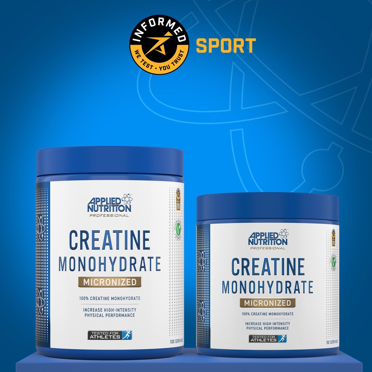 Applied Nutrition Creatine Monohydrate Micronized Powder (250g (New), Unflavoured)