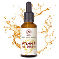 High Strength Pure Vitamin E - Concentrated Vitamin E Drops 30 ml - Tocopherol - Natural - Antiaging Vitamin E - Vitamin E for Vitamin E Oil - for Face - Skin - Hair - Nails - Lips