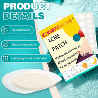 CGBOOM 360PCS Acne Pimple Master Patches,Salicylic Acid and Niacinamide, Spot & Blemish Treatment Stickers Invisible Hydrocolloid Patches, 2 Sizes （8mm, 12mm）