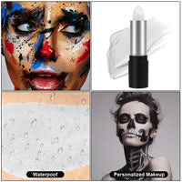 LOPHE Face Paint Stick, White Eye Body Paint Stick for Softball Football Baseball Lacrosse, Non Toxic Makeup Stick for Adults Kids Halloween Cosplay, Sport Oil-based Painting Stick