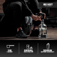 Beast Pharm Beast Big D Performance Formula with Creatine Monohydrate Powder and Patented Ingredients for Daily Strength, Stamina and Endurance by Eddie Hall, 30 Servings, Cranberry