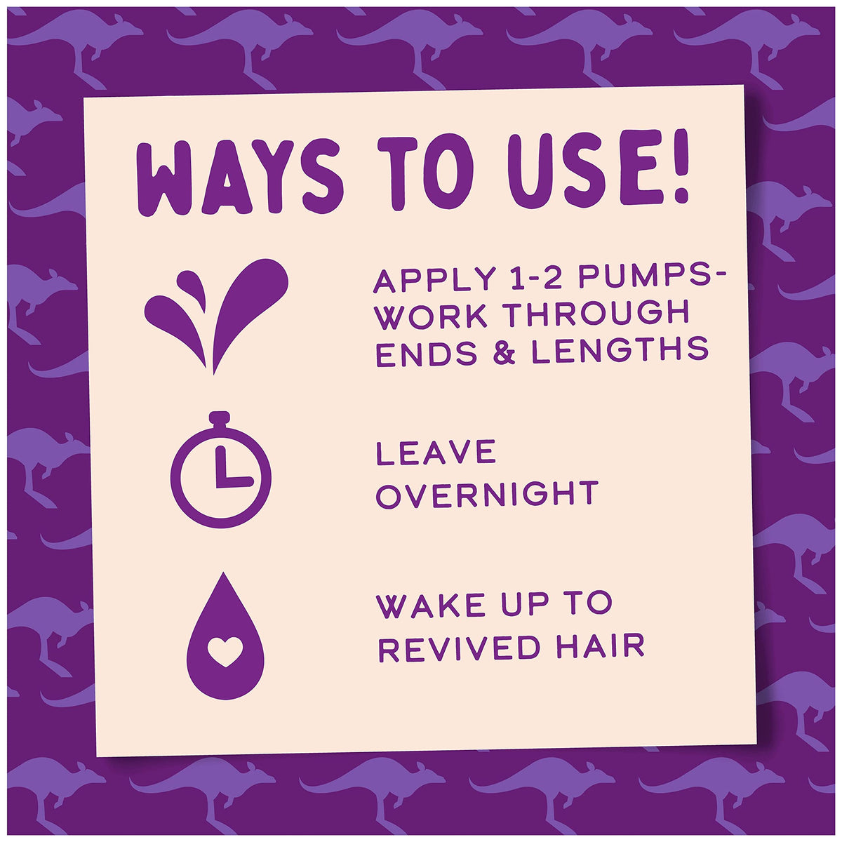 Aussie G'night Moisture Sleep In Hair Serum - Overnight Repair Treatment - 70ml - For Dry, Damaged Hair - Pump Bottle - 8-hour Active Formula, Deep Conditioning Hair Treatment