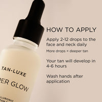 Tan-Luxe Super Glow Bauble Limited Edition Gift Set Containing Travel Size Gradual Facial Self-Tan Serum with Hyaluronic Acid, 10ml