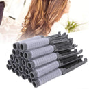 TMISHION Hair Perm Kit, 20pcs Rods Large Kit for Women, 20pcs Fluffy Hair Perm Rods with Clips for Soft and Plump Curls, Hairdressing Tool Kit Fluffy Roller Curler Hairdressing Styling Tool (Grey)