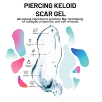 BASE LABORATORIES Keloid Bump Gel - Natural Piercing Bump & Keloid Scar Gel - For all Piercing Scars, Keloids & Bumps - 15ml