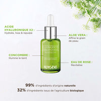 HUYGENS - Night & Day Duo - 2 Organic Serums - 2x15mL - Hyaluronic Acid Concentrate & Elixir Night Concentrate - 100% natural - Vegan - Made in France