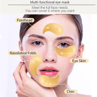 KAYZON Under Eye Masks,Collagen 24K Gold Under Eye Patches for Puffy Eyes,Dark Circles Bags,Gold Eye Pads Anti-Aging Hyaluronic Acid Moisturiser for Under Eye Wrinkles, Remove Eye Bags, Hydrating (24K)