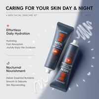TBeautfave Mens Skincare Gift Set | Mens Skin Care Sets & Kits | Skincare Set for Mens Gift Set | Travel Skincare Sets | Fash Wash,Face Scrub,Day Cream,Eye Cream,Overnight Moisturizer | Men Gift Set
