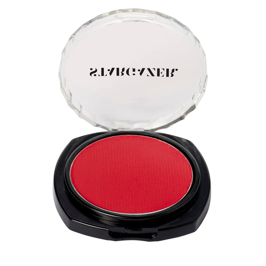 Deep Red eye shadow. Maximum colour pressed powder eye shadow.