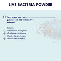Higher Nature - Pro-Easy - Multi-Strain Live Bacteria Powder - Probiotics for Gut Health - Suitable for The Whole Family - 90g Powder