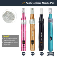 TBPHP Derma Pen Screw Needle Cartridge 9pin for M1/P10/P20/P20RL(10 pcs 9Tips)