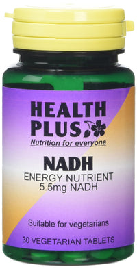 Health Plus NADH 5.5mg Energy Supplement - 30 Tablets