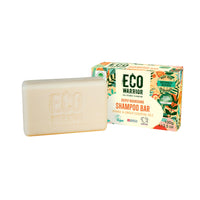 Little Soap Company Eco Warrior Deeply Nourishing Shampoo Bar | Vegan, Cruelty Free, Natural, No SLS or Parabens | Eco Friendly Cleansing | Hydrating Pink Clay, Pure Orange & Ginger Essential Oil for Healthy Hair | 100g